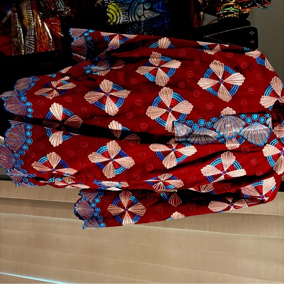 VTG African Nigeria Dashiki Kaftan Top Shirt and Pant Men - Picture 8 of 10